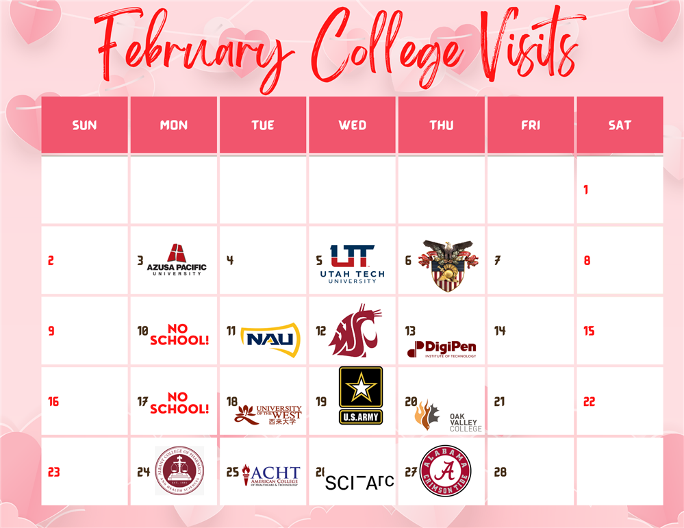 February 2025 College Representative Visits